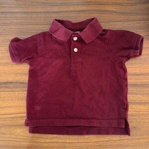 The Children’s Place Burgundy Kids Polo Shirt 18-24 Months 100% Cotton